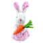 Homespun Easter Pink Bunny Pick, 12"