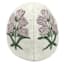 Honeybloom Purple Embroidered Fabric Egg, 4"