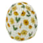 Honeybloom Yellow Floral Embroidered Fabric Egg, 4"