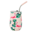 Flamingo Wine Tumbler with Straw, 17oz