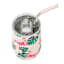 Flamingo Wine Tumbler with Straw, 17oz