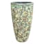 Halston Teal Ceramic Outdoor Planter, Medium