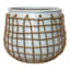 Auburn White Ceramic Indoor Planter, Small