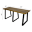 Live Edge Wood & Metal Bench, Natural Mango Wood Finish