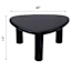 Trina Wooden Coffee Table, Black