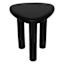 Trina Wooden Accent Table, Black