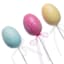 Bunny Brights Set of 5 Multicolored Glitter Easter Egg Pick, 12"