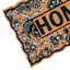 Home Floral Scalloped Coir Mat, 18x30