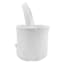 White Fabric Basket with Pink Bunny