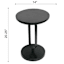 Sebastian Wood & Metal Drink Table, Black