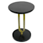 Sebastian Wood & Metal Drink Table, Black & Gold
