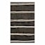 Frey Black Striped Accent Rug, 27x45