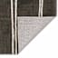 Freya Black Striped Washable Runner, 2x5