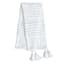 Found & Fable White Cotton Tufted Wave Throw Blanket, 50x60