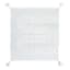 Found & Fable White Cotton Tufted Wave Throw Blanket, 50x60