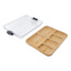 Make & Take 6-Section Bamboo Serving Board with Lid, 11x14