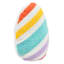 Bunny Brights Embroidered Stripe Easter Egg Boucle Throw Pillow, 13x17