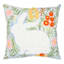 Bunny & Flowers Embroidered Easter Throw Pillow, 18"