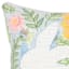 Bunny & Flowers Embroidered Easter Throw Pillow, 18"