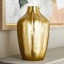 Providence Gold Metal Decorative Vase, 16"