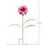 Pink Flower Yard Stake, 22"