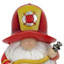 Fireman Gnome Outdoor Garden Statue, 8"