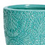 Turquoise Glazed Damask Outdoor Planter, Medium