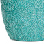 Turquoise Glazed Damask Outdoor Planter, Medium