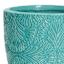 Turquoise Glazed Damask Outdoor Planter, Large