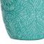 Turquoise Glazed Damask Outdoor Planter, Large