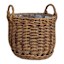 Honeybloom Haven Polyrattan Lined Basket Planter, Medium