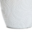 White Glazed Damask Outdoor Planter, Small
