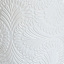 White Glazed Damask Outdoor Planter, Medium