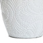 White Glazed Damask Outdoor Planter, Medium