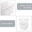 Clear Fridge Freezer Storage Bin, Large