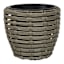 Grey Poly Rattan Outdoor Planter, Medium