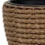 Found & Fable Hyacinth Rattan Outdoor Planter, Medium