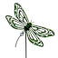 Providence Metal Dragonfly Plant Yard Pick, 14"