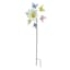 Sunny Club Flower with Butterflies Spinner Yard Stake, 35"