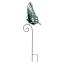 Honeybloom Green Metal Butterfly Plant Yard Pick, 20"