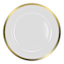 4-Pack Pearl & Gold Rim Charger Plates