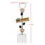 Honeybloom Rake Metal Yard Stake, 35"