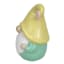 Sunny Club Terracotta Gnome With Yellow Hat Outdoor Garden Statue, 6"
