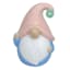Sunny Club Pink Hat Terracotta Gnome Outdoor Garden Statue, 6"