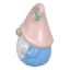 Sunny Club Pink Hat Terracotta Gnome Outdoor Garden Statue, 6"