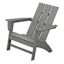 Polywood Adirondack Patio Chair, Slate Grey