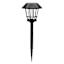 8-Lumen Solar Black Filament Bulb Pathway Light