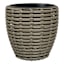 Grey Poly Rattan Outdoor Planter, Large