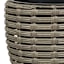 Grey Poly Rattan Outdoor Planter, Large