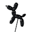 Crosby St. Black Balloon Dog Yard Pick, 11"